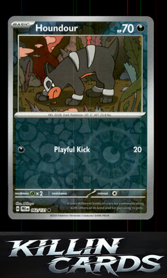 Reverse Holofoil Houndour 062/131 Pokemon Common SV: Prismatic Evolutions Card N