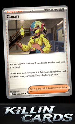 Canari - 185/217 185/217 Pokemon Uncommon ME: Ascended Heroes Card NM