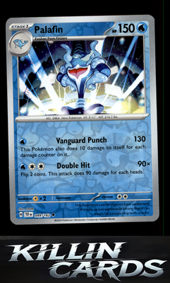 Reverse Holofoil Palafin 049/162 Pokemon Uncommon SV05: Temporal Forces Card NM