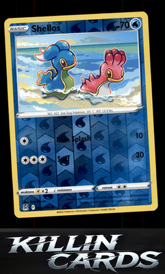 Reverse Holofoil Shellos 039/196 Pokemon Common SWSH11: Lost Origin Card NM