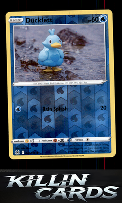 Reverse Holofoil Ducklett 046/196 Pokemon Common SWSH11: Lost Origin Card NM