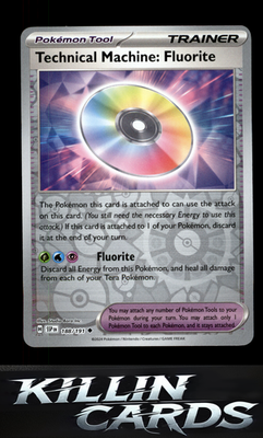 Reverse Holofoil Technical Machine: Fluorite 188/191 Pokemon Uncommon SV08: Surg