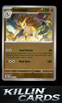 Reverse Holofoil Sandslash 069/132 Pokemon Common ME01: Mega Evolution Card NM