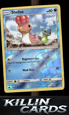Shellos 29/111 Pokemon Common SM - Crimson Invasion Card NM