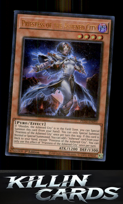 1st Edition Priestess of the Ashened City PHNI-EN093 YuGiOh Ultra Rare Phantom N