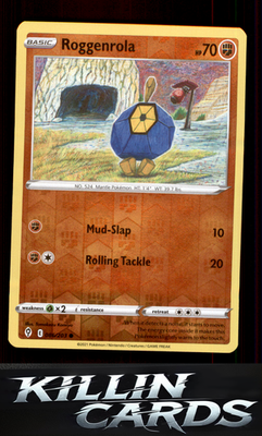 Reverse Holofoil Roggenrola 086/203 Pokemon Common SWSH07: Evolving Skies Card N