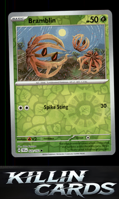 Reverse Holofoil Bramblin 020/162 Pokemon Common SV05: Temporal Forces Card NM