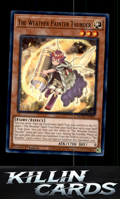 1st Edition The Weather Painter Thunder MGED-EN097 YuGiOh Rare Maximum Gold: El