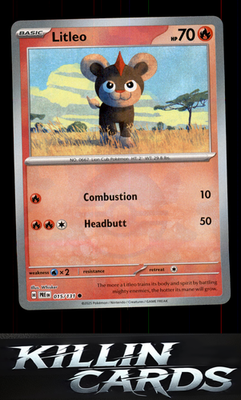 Litleo 015/131 Pokemon Common SV: Prismatic Evolutions Card NM