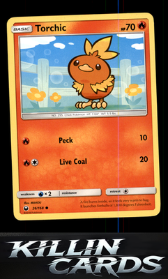 Torchic (26) 26/168 Pokemon Common SM - Celestial Storm Card NM