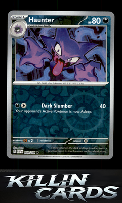 Reverse Holofoil Haunter 056/091 Pokemon Common SV: Paldean Fates Card NM
