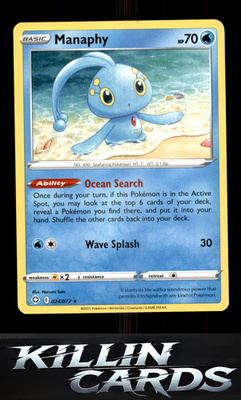 Manaphy 024/072 Pokemon Rare Shining Fates Card NM