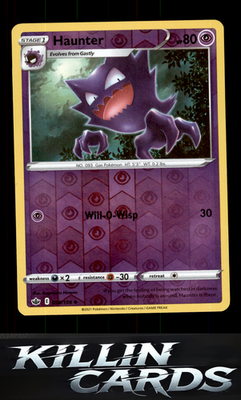 Reverse Holofoil Haunter 056/198 Pokemon Uncommon SWSH06: Chilling Reign Card NM