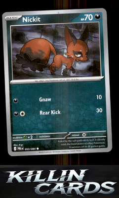 Nickit 053/084 Pokemon Common ME05: Pitch Black Card NM