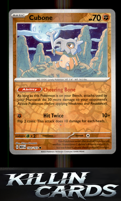 Reverse Holofoil Cubone 104/165 Pokemon Common SV: Scarlet & Violet 151 Card NM