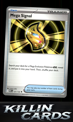 Mega Signal - 121/132 121/132 Pokemon Uncommon ME01: Mega Evolution Card NM