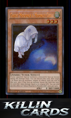 1st Edition Ghost Mourner & Moonlit Chill (Alternate Art) (Platinum Secret Rare)