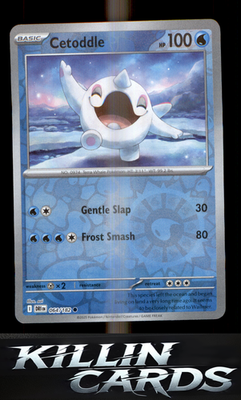 Reverse Holofoil Cetoddle 064/182 Pokemon Common SV10: Destined Rivals Card NM