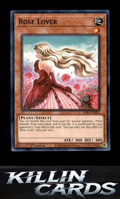 1st Edition Rose Lover SDBT-EN015 YuGiOh Common Structure Deck: Beware of Traptr