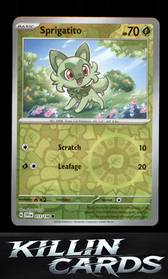 Reverse Holofoil Sprigatito 013/198 Pokemon Common SV01: Scarlet & Violet Base S