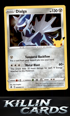 Dialga 020/025 Pokemon Holo Rare Celebrations Card NM