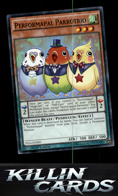 1st Edition Performapal Parrotrio YS16-EN005 YuGiOh Super Rare Starter Deck: Yuy