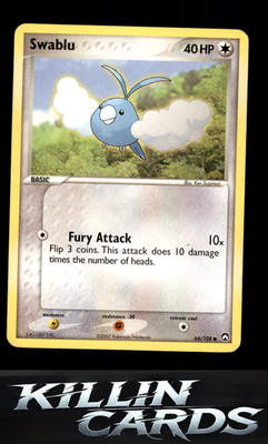Swablu 66/108 Pokemon Common Power Keepers Card LP