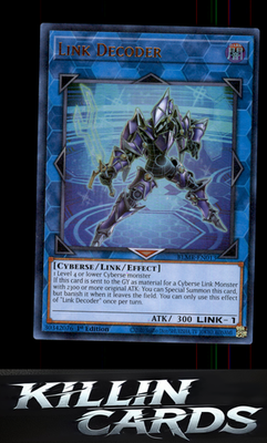 1st Edition Link Decoder BLMR-EN013 YuGiOh Ultra Rare Battles of Legend: Monstro