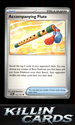 Accompanying Flute 142/167 Pokemon Uncommon SV06: Twilight Masquerade Card NM