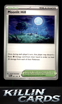 Moonlit Hill 081/091 Pokemon Uncommon SV: Paldean Fates Card LP