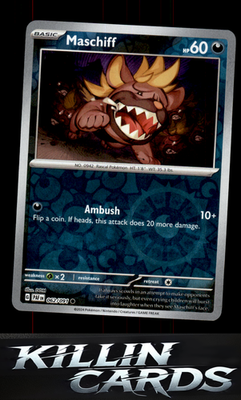 Reverse Holofoil Maschiff 062/091 Pokemon Common SV: Paldean Fates Card NM