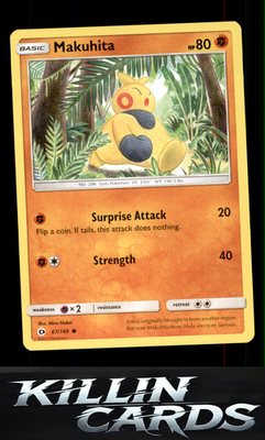 Makuhita 67/149 Pokemon Common SM Base Set Card NM