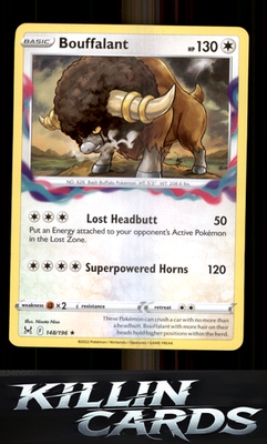 Bouffalant 148/196 Pokemon Rare SWSH11: Lost Origin Card NM