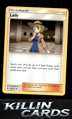 Lady 109/131 Pokemon Uncommon SM - Forbidden Light Card LP