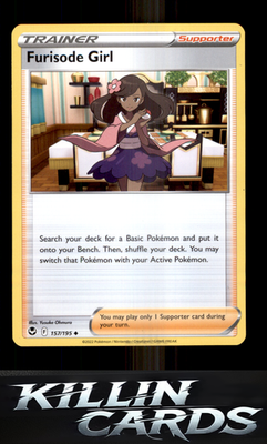 Furisode Girl 157/195 Pokemon Uncommon SWSH12: Silver Tempest Card NM
