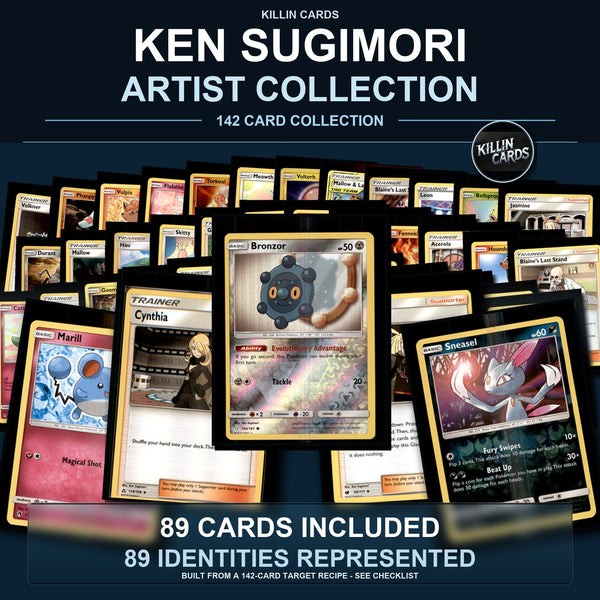 Pokemon TCG Ken Sugimori Artist Collection 89 Cards Lot