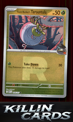 Reverse Holofoil Team Rocket's Tarountula (Team Rocket) 018/217 Pokemon Common M