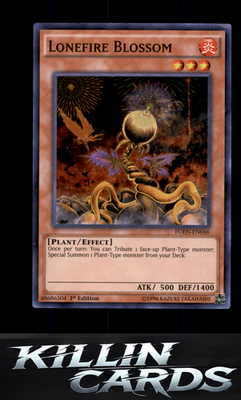 1st Edition Lonefire Blossom FUEN-EN046 YuGiOh Super Rare Fusion Enforcers Card