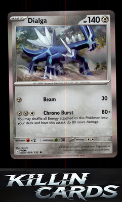 Dialga 095/132 Pokemon Rare ME01: Mega Evolution Card NM