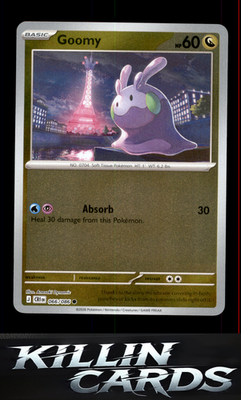 Reverse Holofoil Goomy 066/086 Pokemon Common ME04: Chaos Rising Card NM