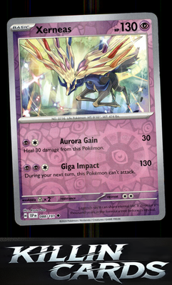 Reverse Holofoil Xerneas 088/191 Pokemon Uncommon SV08: Surging Sparks Card NM
