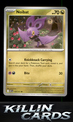Noibat 156/217 Pokemon Common ME: Ascended Heroes Card NM