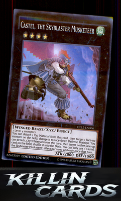 Castel, the Skyblaster Musketeer CT12-EN006 YuGiOh Super Rare 2015 Mega-Tins Car