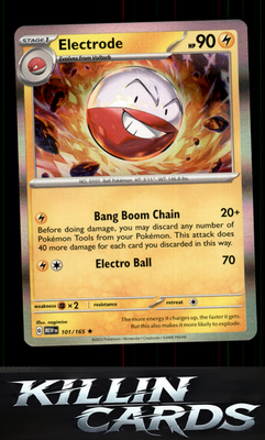 Electrode 101/165 Pokemon Rare SV: Scarlet & Violet 151 Card NM