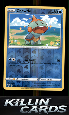 Reverse Holofoil Chewtle 038/185 Pokemon Common SWSH04: Vivid Voltage Card NM