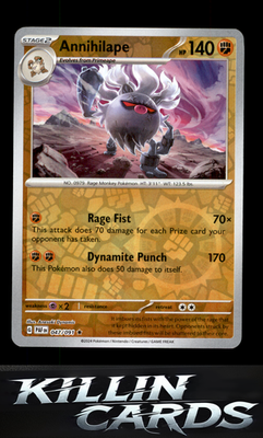 Reverse Holofoil Annihilape - 047/091 047/091 Pokemon Rare SV: Paldean Fates Car