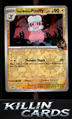Reverse Holofoil Team Rocket's Flaaffy 073/182 Pokemon Common SV10: Destined Riv