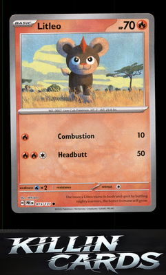 Litleo (Poke Ball Pattern) 015/131 Pokemon Common SV: Prismatic Evolutions Card
