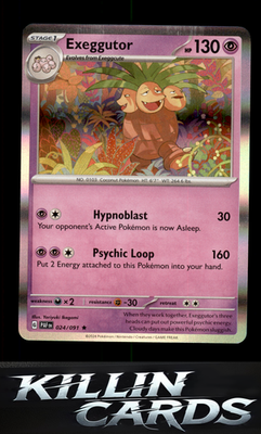 Exeggutor 024/091 Pokemon Rare SV: Paldean Fates Card NM
