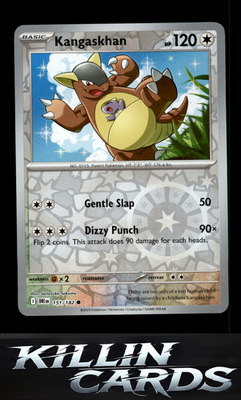 Reverse Holofoil Kangaskhan - 151/182 151/182 Pokemon Common SV10: Destined Riva